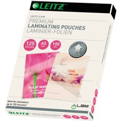 Leitz 74930000 Laminierfolie UDT DIN A5 125mic 100 St./Pack.