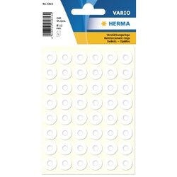 HERMA 5816 Verstärkungsringe 12mm sk weiß 240 St./Pack.