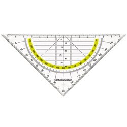 Soennecken 1823 Geometriedreieck Kunststoff rauchgrau