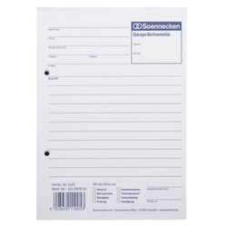 Soennecken 1115 Gesprächsnotiz DIN A5 50Blatt weiß