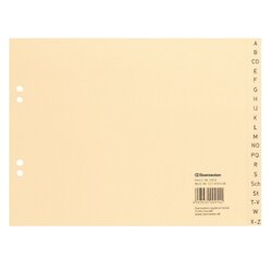 Soennecken 1920 Register DIN A4 A-Z halbe Höhe Papier chamois