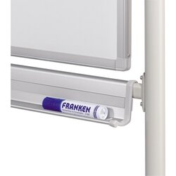 FRANKEN STC203 Whiteboard 100x200cm drehbar lackiert weiß