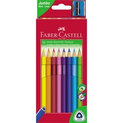 Faber-Castell 116510 Buntstift triangular  Jumbo sortiert 10St