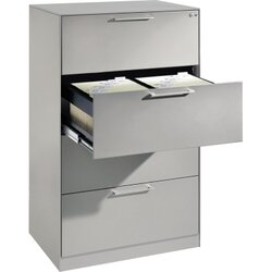 C+P 146223412S10017 Hängeregistraturschrank Asisto A4 2bahnig lgr/lgr