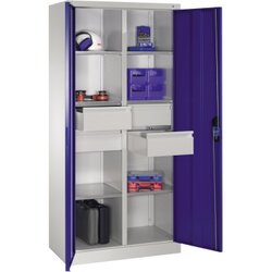 C+P 89213042S10029 Werkzeugschrank 6Bd. 4Sch. 1950x930x500mm lgr/ebl