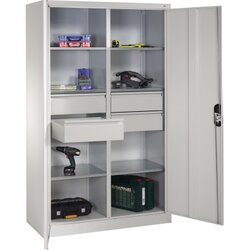 C+P 89313042S10035 Werkzeugschrank 6Bd. 4Sch. 1950x1200x500mm lgr/lgr