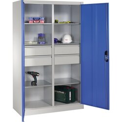 C+P 89313042S10042 Werkzeugschrank 6Bd. 4Sch. 1950x1200x500mm lgr/lbl