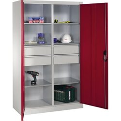 C+P 89313042S10037 Werkzeugschrank 6Bd. 4Sch. 1950x1200x500mm lgr/rrt