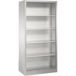 C+P 9180000S10002 Aktenregal m. Rückwand 5OH 1950x930x500mm lgr