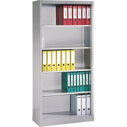 C+P 9160000S10000 Aktenregal m. Rückwand 5OH 1950x930x400mm lgr