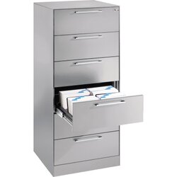 C+P Karteischrank Asisto 562 x 1.298 x 600 mm (B x H x T) DIN A5 quer