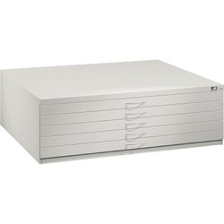 C+P 7200000S10120 Flachablageschrank A0 420x1350x960mm lgr