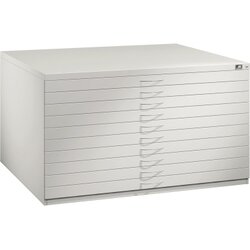 C+P 7201000S10183 Flachablageschrank 760x1350x960mm lgr