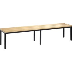 C+P 8052000S10000 Umkleidebank 420x1960x353mm sgr