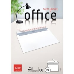 ELCO 7445912 Briefumschlag Office C6 80g weiss 25 St./Pack.
