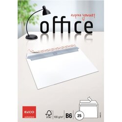 ELCO 7449212 Briefumschlag Office B6 oF hk weiß 25 St./Pack.