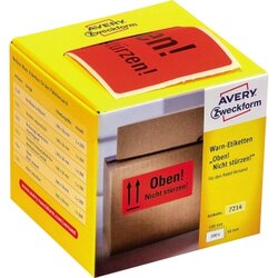 Avery Zweckform Hinweisetikett 100 x 50 mm (B x H) Oben! Nicht stürzen!