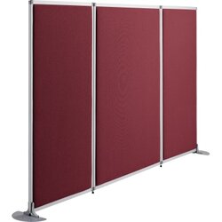 Neutralware 820033833 Stellwand stoffbespannt Acrylglas 810mm dunkelrot