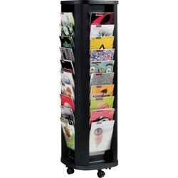 Paperflow 273.01 Prospektsäule 40Fächer schwarz 