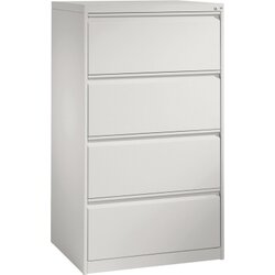 C+P 12934312S10000 Hängeregistraturschrank Acurado A4 4Schübe lgr