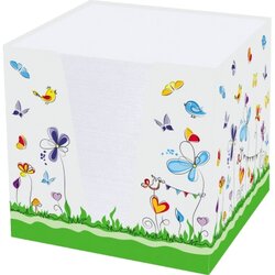 RNK Verlag 46478 Zettelbox Schmetterlinge  92x92x92mm 900Bl 70g ws