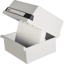 HAN 965-11 Karteikasten DIN A5 quer max. 800Karten PS lichtgrau