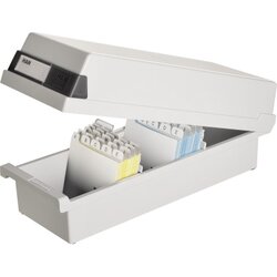 HAN 957-11 Karteikasten DIN A7 quer max. 1300Karten PS lichtgrau