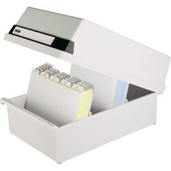 HAN 955-11 Karteikasten DIN A5 quer max. 1300Karten PS lichtgrau