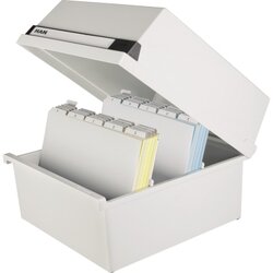 HAN 954-11 Karteikasten DIN A4 quer max. 1300Karten PS lichtgrau
