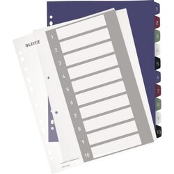 Leitz 12370000 Register Style A4+ 1-10 fbg 