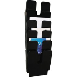 DURABLE 1700008061 Prospekthalter FLEXIPLUS A4 6Fächer sw
