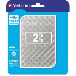 Verbatim 53198 Festplatte Store n Go USB 3.0 2TB silber