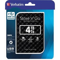 Verbatim 53223 Festplatte Store n Go USB 3.0 4TB schwarz