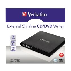 Verbatim Laufwerk extern Slimline CD/DVD