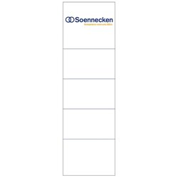 Soennecken 3349 Einsteckrückenschild 57x190mm weiß 10 St./Pack.