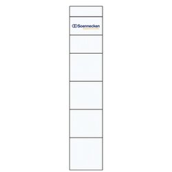 Soennecken 3348 Einsteckrückenschild 30x190mm weiß 10 St./Pack.