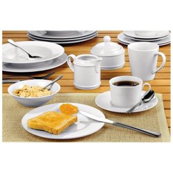 Esmeyer® 433-240 Menüteller Heike flach 25cm ws 6St