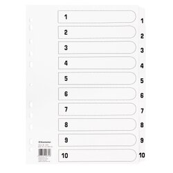 Soennecken 1605 Register Mylar 1-10 weiß 