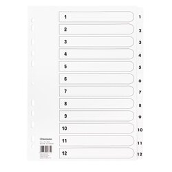 Soennecken 1606 Register Mylar 1-12 weiß 