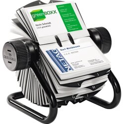DURABLE 248101 Rollkartei VISIFIX 400Karten schwarz