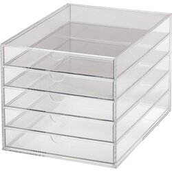 MAUL 1950605 Schubladenbox A4 5Schübe Acryl tr