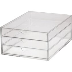 MAUL 1950405 Schubladenbox A4 3Schübe Acryl tr
