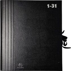 Exacompta 61650B Fächermappe 1-31 DIN A4 schwarz
