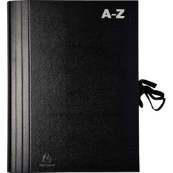 Exacompta 61550B Fächermappe A-Z DIN A4 schwarz 