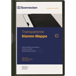 Soennecken 3318 Klemmmappe DIN A4 bis 30Blatt PVC grün