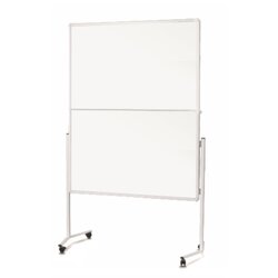 Soennecken 4859 Moderationswand 120x150cm klappbar ws inkl. Rollen