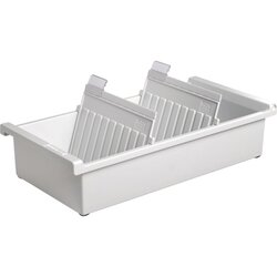 HAN 956-0-11 Karteitrog DIN A6 quer max. 1300Karten lichtgrau