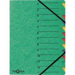PAGNA 24131-03 Ordnungsmappe EASY  A4 12Fächer gn