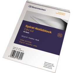 Soennecken 1118 Notizblock DIN A4 60g kariert 50Blatt weiß