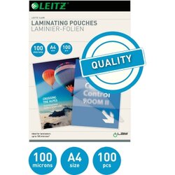 Leitz 33826 Laminierfolie DIN A4 100mic 100 St./Pack.